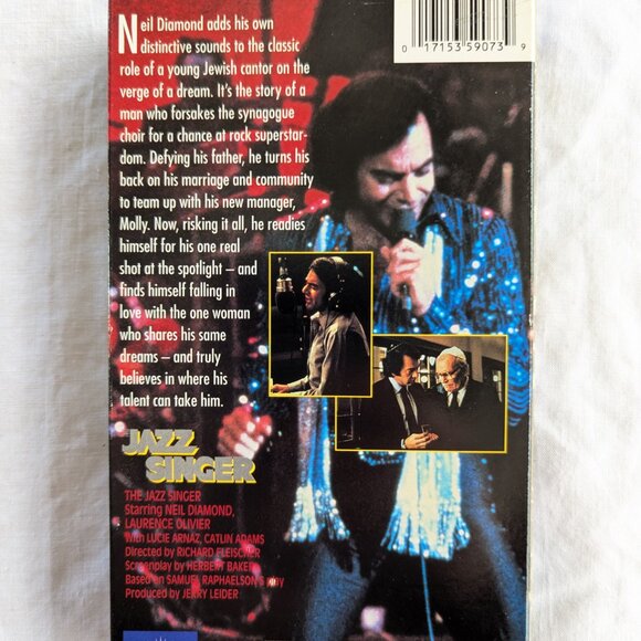 3/$15 Jazz Singer (1980) VHS movie with Neil Diamond, Laurence Olivier - Picture 4 of 5